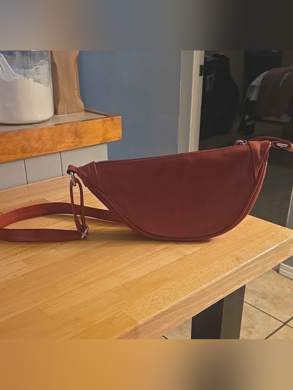 Handmade Crescent Crossbody Bag